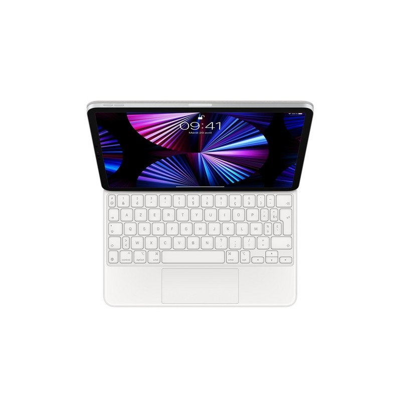 APPLE MAGIC KEYBOARD FOR IPAD PRO 11-INCH (3RD GEN) AND IPAD AIR (4TH GEN) - FRENCH - WHITE - (MIN. 10PZ) Negozio